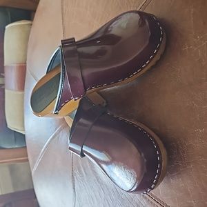 Bjork patent leather clogs, size 39